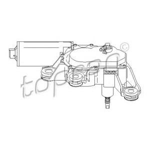 моторче за чистачки TOPRAN 110 741 