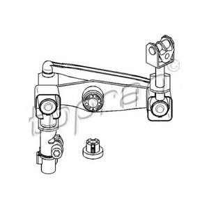 ремонтен комплект, скоростен лост TOPRAN 207 229 