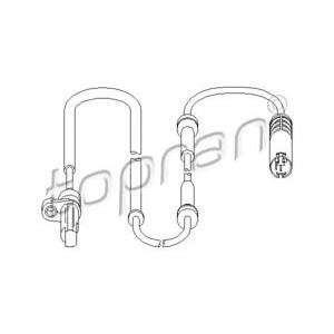 датчик abs TOPRAN 500 982