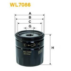 маслен филтър WIX FILTERS WL7086 