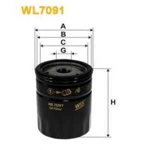 маслен филтър WIX FILTERS WL7091 