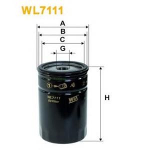 маслен филтър; маслен филтър, ръчна трансмисия WIX FILTERS WL7111 