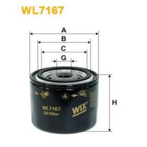 маслен филтър WIX FILTERS WL7167 