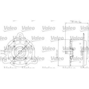 електрическа перка за охлаждане на двигател VALEO 698305 