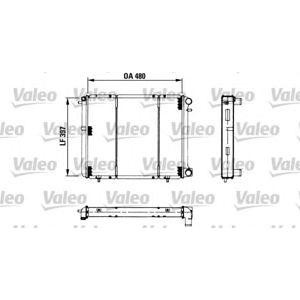 воден радиатор VALEO 730180