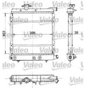 воден радиатор VALEO 730324