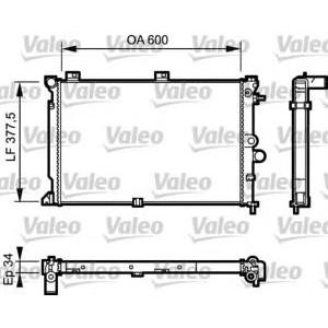 воден радиатор VALEO 731170 