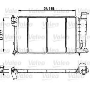 воден радиатор VALEO 731181 