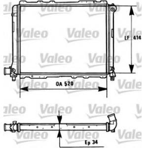 воден радиатор VALEO 731282