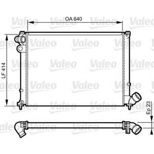 воден радиатор VALEO 731574 