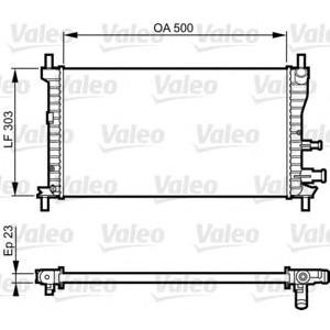 воден радиатор VALEO 731734 
