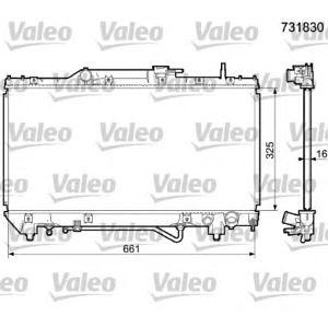 воден радиатор VALEO 731830 