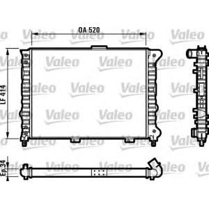 воден радиатор VALEO 732011 