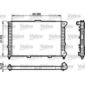 воден радиатор VALEO 732012 