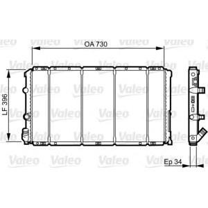 воден радиатор VALEO 732050