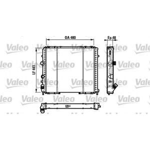 воден радиатор VALEO 732072