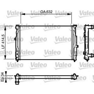 воден радиатор VALEO 732361 