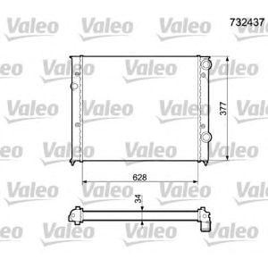 воден радиатор VALEO 732437 