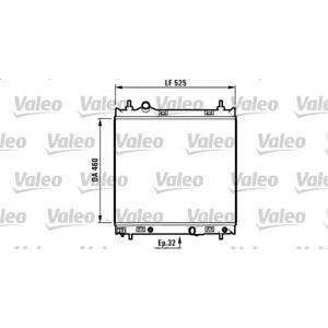 воден радиатор VALEO 732704 