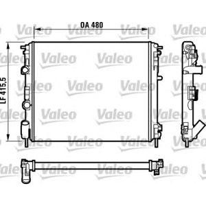 воден радиатор VALEO 732720 
