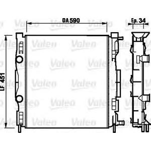 воден радиатор VALEO 732874 