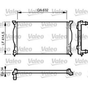воден радиатор VALEO 732963