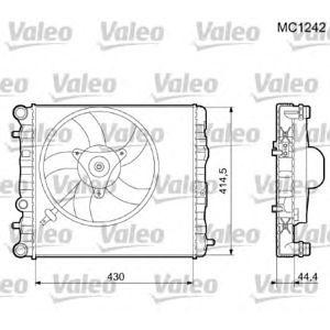воден радиатор VALEO 733062 