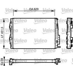 воден радиатор VALEO 734438 