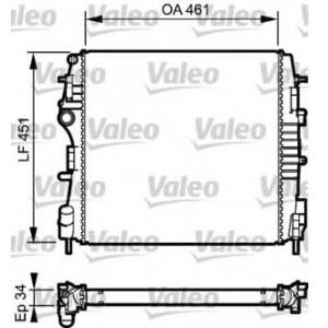 воден радиатор VALEO 734922 