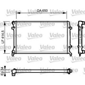 воден радиатор VALEO 735120 