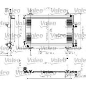 радиатор за климатик VALEO 817464 