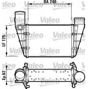интеркулер (охладител за въздуха на турбината) VALEO 817625 