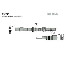 кабели за свещи - комплект запалителни кабели TESLA T559C 