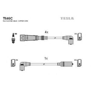 кабели за свещи - комплект запалителни кабели TESLA T646C 