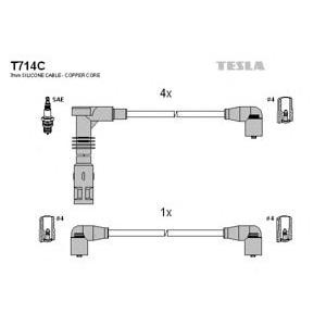 кабели за свещи - комплект запалителни кабели TESLA T714C
