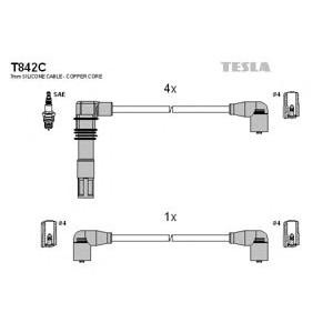 кабели за свещи - комплект запалителни кабели TESLA T842C