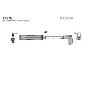 кабели за свещи - комплект запалителни кабели TESLA T797B