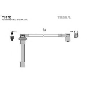 кабели за свещи - комплект запалителни кабели TESLA T847B
