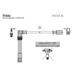 кабели за свещи - комплект запалителни кабели TESLA T594C