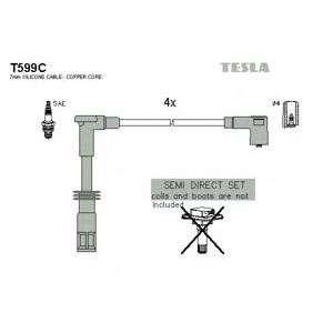 кабели за свещи - комплект запалителни кабели TESLA T599C