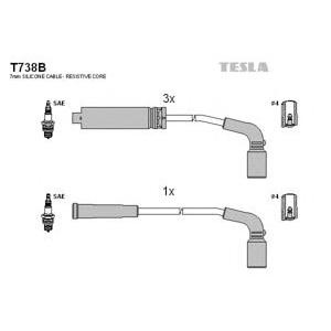 кабели за свещи - комплект запалителни кабели TESLA T738B