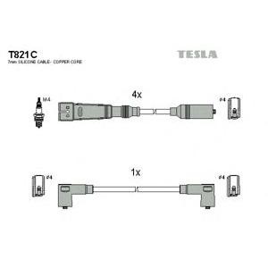 кабели за свещи - комплект запалителни кабели TESLA T821C