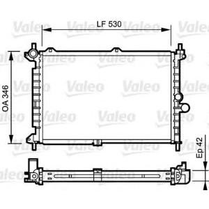 воден радиатор VALEO 734242 