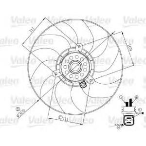 вентилатор, охлаждане на двигателя VALEO 696190 