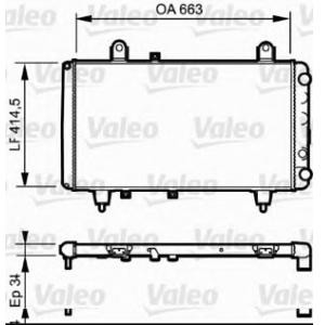 воден радиатор VALEO 730040 