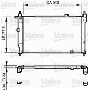 воден радиатор VALEO 730993 