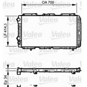 воден радиатор VALEO 730995 