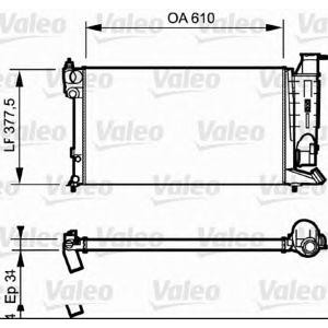 воден радиатор VALEO 731180 