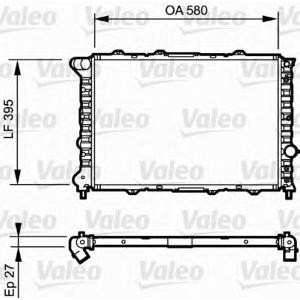 воден радиатор VALEO 732248