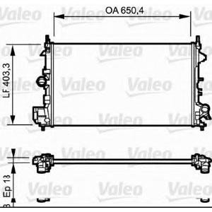 воден радиатор VALEO 734981